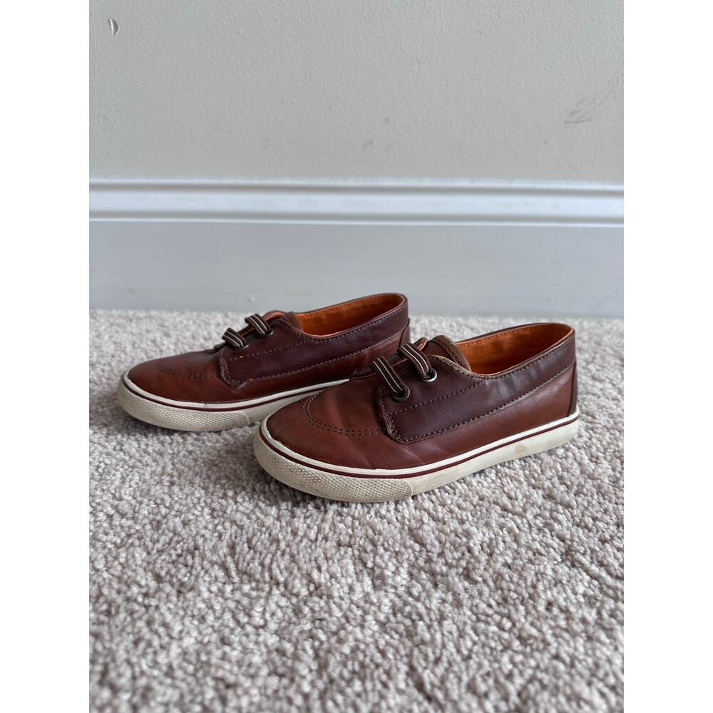 Cat & Jack brown boys slip on casual shoes, little boys size 10
